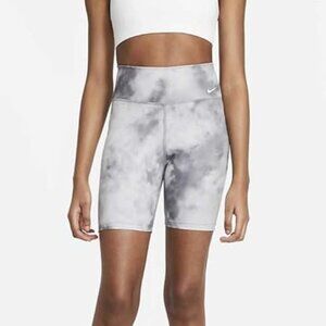 Women's Nike Icon Clash Bike Shorts Tights Smoke Grey White, Medium